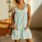 🌺Summer Hot Sale 60% OFF💐Women's Casual Striped Adjustable Straps Sleeveless Romper Dress