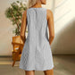 🌺Summer Hot Sale 60% OFF💐Women's Casual Striped Adjustable Straps Sleeveless Romper Dress
