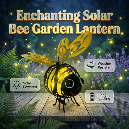 🌙 🐝Surprise Price 60% OFF!!!🍃🪴Hanging Solar Bee Light – Warm Amber Glow, Flicker-Free, Perfect for Garden Parties, Camping, or Kids’ Rooms – Spread Joy Day and Night 🌞🌜