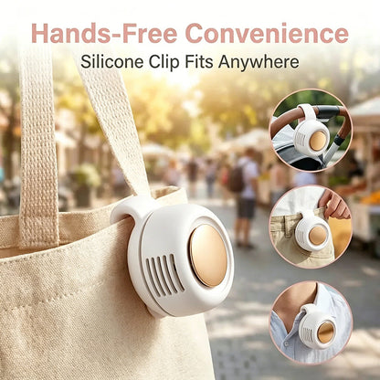 📢❄️Summer Hot Sale 60% OFF⏰Portable Silent Mini Clip-On Bladeless Fan