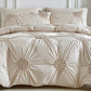 🔥LAST DAY SALE 60% OFF!!⚡Elegant Pinch Pleat Duvet Cover Set😴 Bring You Cozy Deep Sleep!