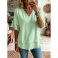 ⏳ Limited Time 50% Off! 🧥 Women's V-Neck Casual Short Sleeve Top