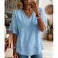 ⏳ Limited Time 50% Off! 🧥 Women's V-Neck Casual Short Sleeve Top