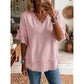 ⏳ Limited Time 50% Off! 🧥 Women's V-Neck Casual Short Sleeve Top