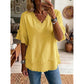 ⏳ Limited Time 50% Off! 🧥 Women's V-Neck Casual Short Sleeve Top