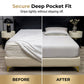 🌺💎Summer Hot Sale 50% OFF❄️Premium Cooling Fitted Sheet Set