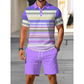 ⏳LAST DAY SALE 60% OFF !!📢Men's Two-Piece Shirt and Shorts Set