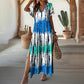 🌺Summer Hot Sale 50% OFF💐Women’s Causal V-Neck Gradient Dress