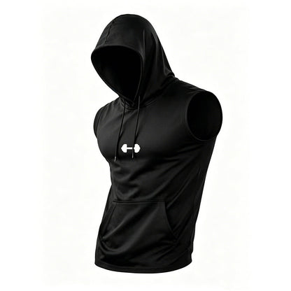 ⏳Big Sale 50%OFF🏋️ Men's Athletic Sleeveless Hoodie Vest | Breathable, Muscle-Cut & Perfect for Gym, Running & Outdoor Training