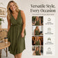 🌺Summer Hot Sale 60% OFF💐Women's Sleeveless V-Neck Twisted Dress