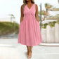 🌺Summer Hot Sale 60% OFF💐Women's Sleeveless V-Neck Twisted Dress