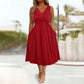 🌺Summer Hot Sale 60% OFF💐Women's Sleeveless V-Neck Twisted Dress
