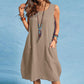 🩷Hot Sale-60% OFF🌿Cotton And Linen Sleeveless Loose Dress with Pockets