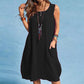 🩷Hot Sale-60% OFF🌿Cotton And Linen Sleeveless Loose Dress with Pockets