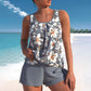 📣2026 Hot Sale 60% OFF!!🏝️Women's Floral Print Tankini Two-Piece Swimsuit