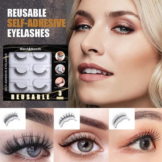 🎉This Week's Special Sales - 60% OFF✨Reusable Self-Adhesive False Eyelashes