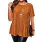 📢Hot Sale 60% OFF 🔥Plus Size Flattering Pleated Top