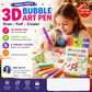 🎁Watch Their Drawings POP!🖌️ Magic Puffy Pens - 6 pens per box