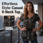 🌺Summer Hot Sale 50% OFF💐Women's Casual V-Neck Top