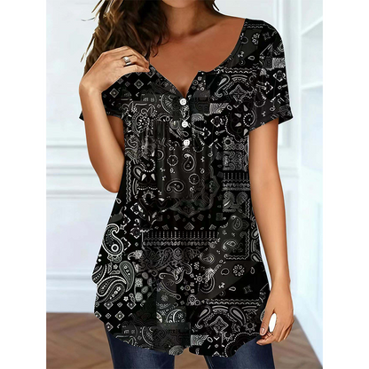 🌺Summer Hot Sale 50% OFF💐Women's Casual V-Neck Top
