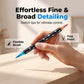 Dual-Tip Glitter Markers Set with Soft Brush