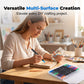 Dual-Tip Glitter Markers Set with Soft Brush