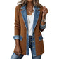 🍂Autumn Hot Sale 60% OFF🔥Women’s Elegant Denim Spliced Ribbed Knit Coat