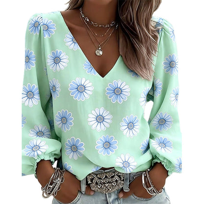 🌺Summer Hot Sale 50% OFF💐Women's Casual Printed Loose Top