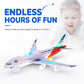 🥳 Limited-Time SALE 60% OFF ✈️🎁 Kids Electric Aircraft Model Toy | Lights, Music & Auto Bump Function🧒✨