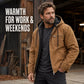Men’s Plush-Lined Hooded Work Jacket