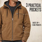 Men’s Plush-Lined Hooded Work Jacket