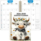 ⚡60% OFF! Almost Gone💥🐮Highland Cow (2026-2030) 5-year Calendar 📅 annual calendar planning, month labels