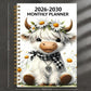 ⚡60% OFF! Almost Gone💥🐮Highland Cow (2026-2030) 5-year Calendar 📅 annual calendar planning, month labels