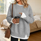 🌻60% OFF FLASH SALE! ✨💗Women's Loose Faux Two-Piece Sweatshirt 