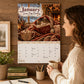 😻Last Day Buy 2 Get 1 Free💗2027 Cats Chillin' with Books Wall Calendar – Adorable Cat‑Book Art, Large Writing Blocks, Perfect Gift For Cat & Book Lovers!