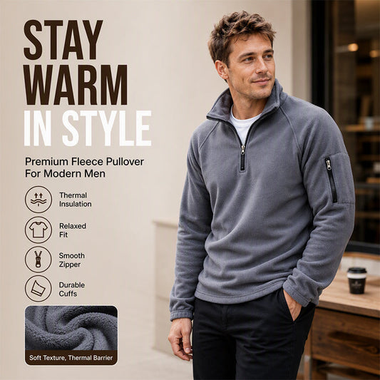 🎉This Week's Special Sales - 60% OFF👕Men's Half Zip Polar Fleece Pullover