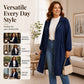 ⏳ Limited Time 50% Off! 🧥Plus Size | Women's Mid-Length Hooded Everyday Jacket
