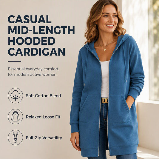 🍂Autumn Hot Sale 60% OFF🧥 Hooded Cardigan – Timeless Silhouette & Effortless Style for Every Look