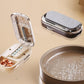 Portable Pill Box With Cutter