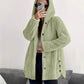 ⏳ Limited Time 60% Off!❄️Women's Loose-Fit Hooded Plush Jacket