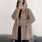 ⏳ Limited Time 60% Off!❄️Women's Loose-Fit Hooded Plush Jacket