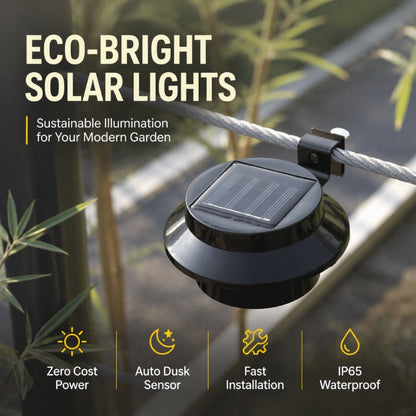 🎁Last Day Buy 2 Get 1 Free💥Solar-Powered Outdoor LEDs With No Mains Wiring Needed🏡✨Light Up Gutters, Fences & Garden Walls