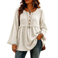 Women's Bohemian Fringe Bell Sleeve Top