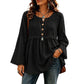 Women's Bohemian Fringe Bell Sleeve Top