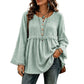Women's Bohemian Fringe Bell Sleeve Top