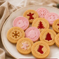 Festive Christmas Cookie Mold Set