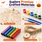 👻Halloween Special Sale 60% OFF🎃Halloween Wooden Pumpkin DIY Craft Kit