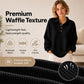 🍁Autumn Hot Sale 49% OFF🔥Women's Casual Waffle Knit Top