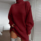 🍂Autumn Hot Sale 60% OFF🔥Women's Cozy Turtleneck Knit Sweater Dress
