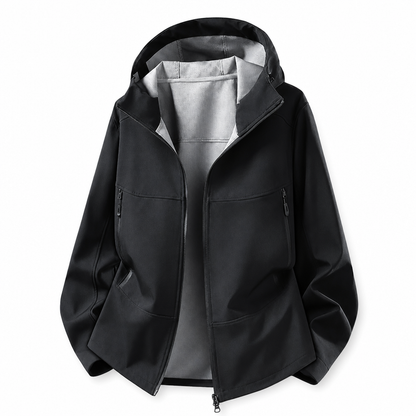 Unisex Outdoor Hooded Softshell Jacket